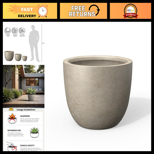 Large inch round concrete - round,